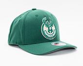 Mitchell & Ness Team Ground Redline Milwaukee Bucks Green Snapback Cap