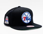 Mitchell & Ness Top Spot Snapback HWC Philadelphia 76ers Black Cap