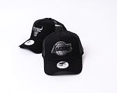 New Era 9FORTY Trucker NBA Black on Black Team Logo Los Angeles Lakers Snapback Cap