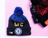 New Era Marl WordMark Beanie Chelsea FC Lion Crest Navy / Blue