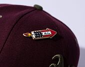 New Era 59FIFTY MLB WS Sidepatch Trail Mix Oakland Athletics Frosted Burgundy Cap