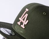 New Era 9FIFTY MLB Side Patch Los Angeles Dodgers New Olive / Dirty Rose Cap