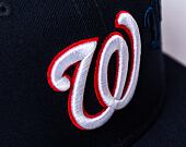 New Era 59FIFTY MLB Script 5 Washington Nationals Navy / Optic White Cap