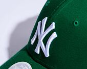 Dámská kšiltovka New Era - 9FORTY League Essential - NY Yankees - Kelly Green / White