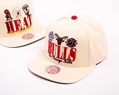 Kšiltovka Mitchell & Ness NBA Reframe Retro Snapback Hwc Chicago Bulls Off White