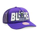 Kšiltovka Mitchell & Ness NBA Billboard Trucker Snapback Hwc Milwaukee Bucks Purple