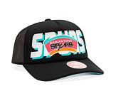 Kšiltovka Mitchell & Ness NBA Billboard Trucker Snapback Hwc San Antonio Spurs Black