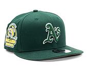 Kšiltovka New Era 9FIFTY MLB Side Patch Script Oakland Athletics Dark Green / Olive