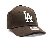 Dětská Kšiltovka New Era 9FORTY Kids MLB League Essential Los Angeles Dodgers Dark Brown / Off White