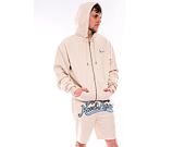 Mikina Karl Kani Chest Signature Os Full Zip Diner Hoodie vanilla melange