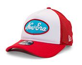 Dětská kšiltovka New Era 9FORTY Kids A-Frame Trucker Oval Red / White