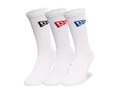 Ponožky New Era Flag 3Pack Crew Socks White / Red / Blue