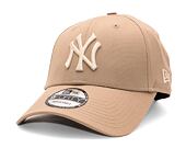 Kšiltovka New Era - 9FORTY League Essential - NY Yankees - Camel / Stone