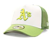 Kšiltovka New Era 9FORTY A-Frame Trucker MLB Style Activist Oakland Athletics Cooperstown Green / Cy