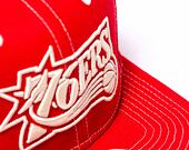 Kšiltovka Mitchell & Ness Contrast Natural Snapback Hwc Philadelphia 76Ers Red