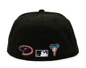 New Era 59FIFTY MLB Team Color Split 5 Arizona Diamondbacks Black Cap