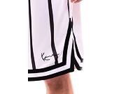 Kraťasy Karl Kani Small Signature Striped Mesh Shorts white/black