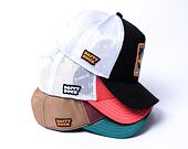 Kšiltovka Capslab Looney Tunes Trucker - Suspicious Daffy Duck - Burgundy / Brown / Green