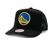 Kšiltovka NBA Monogram Trucker Golden State Warriors Black