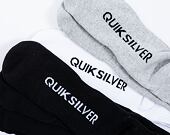 Balení dvou párů ponožek Quiksilver Basic Crew Socks Black