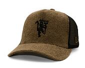 Kšiltovka New Era - 9FORTY Trucker French Terry - Manchester United FC - Moss Brown