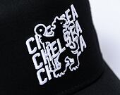 Kšiltovka New Era - 9FORTY Trucker Wordmark Overlay - Chelsea FC Word Mark - Black