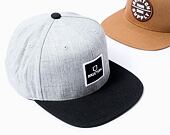 Kšiltovka Brixton Alpha Square MP Snapback Heather Grey / Black