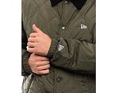 Bunda New Era - Quilted Coaches Jacket - New Olive / White