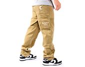 Kalhoty Karl Kani OG Washed Carpenter Pants dark sand