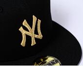 Kšiltovka New Era - 59FIFTY "MLB Metallic" - NY Yankees - Black / Gold