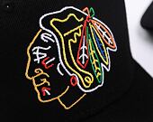 Kšiltovka Mitchell & Ness - Neon Logo Pro Snapback - Chicago Blackhawks - Black