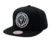 Kšiltovka Mitchell & Ness - Evergreen Black White Snapback - Inter Miami Cf - Black