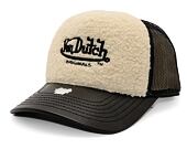 Kšiltovka Von Dutch - Trucker Newark - Teddy/ Pu - Black/Cream