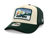 Kšiltovka New Era - 9FORTY A-Frame Trucker Ski Patch - Green / Off White