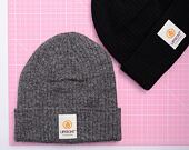 UPFRONT Stranded Beanie Dark Grey Melange