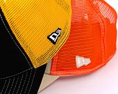 Kšiltovka New Era - Summer Patch 9FORTY Trucker - Black / Grilled Yellow