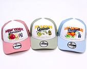 Kšiltovka New Era - MLB Fruit Graphic 9FORTY Trucker - LA Dodgers - Pastel Blue