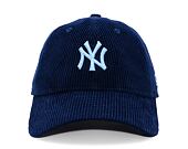 Dámská Kšiltovka New Era - MLB Cord 9TWENTY - NY Yankees - Navy / Pastel Blue