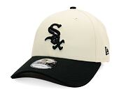 Kšiltovka New Era - MLB Color Block 9FORTY - Chicago White Sox - Cream / Black