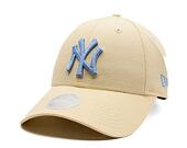 Dámská Kšiltovka New Era - MLB Essential 9FORTY - NY Yankees - Cream / Pastel Blue