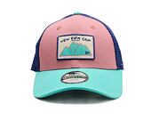 Dětská Kšiltovka New Era - Outdoor 9FORTY TRUCKER - Pink / Teal