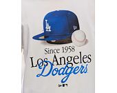 Triko New Era - MLB Script Graphic Tee - LA Dodgers - Off White