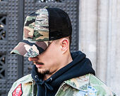 New Era Patchwork Camo Trucker 9FORTY Woodland Camo Snapback Cap