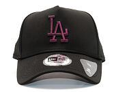 New Era Jersey Tech A-Frame Los Angeles Dodgers 9FORTY Black Maroon Snapback Cap