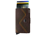 Secrid Miniwallet Stitch Linea Espresso