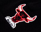 Mitchell & Ness Chicago Bulls Chenille Logo Cuff Knit Black Winter Beanie