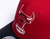 Mitchell & Ness Team 2 Tone 2.0 Stretch Snapback Hwc Chicago Bulls Red / Black Cap