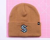 '47 Brand NHL Seattle Kraken Haymaker '47 Cuff Knit Camel Winter Beanie