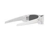 Oakley Gascan X-Silver w/Prizm Black Plr 0OO9014 9014C160 Sunglasses