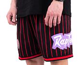 Kraťasy Mitchell & Ness NBA M&N CITY COLLECTION MESH SHORT RAPTORS Black / Red